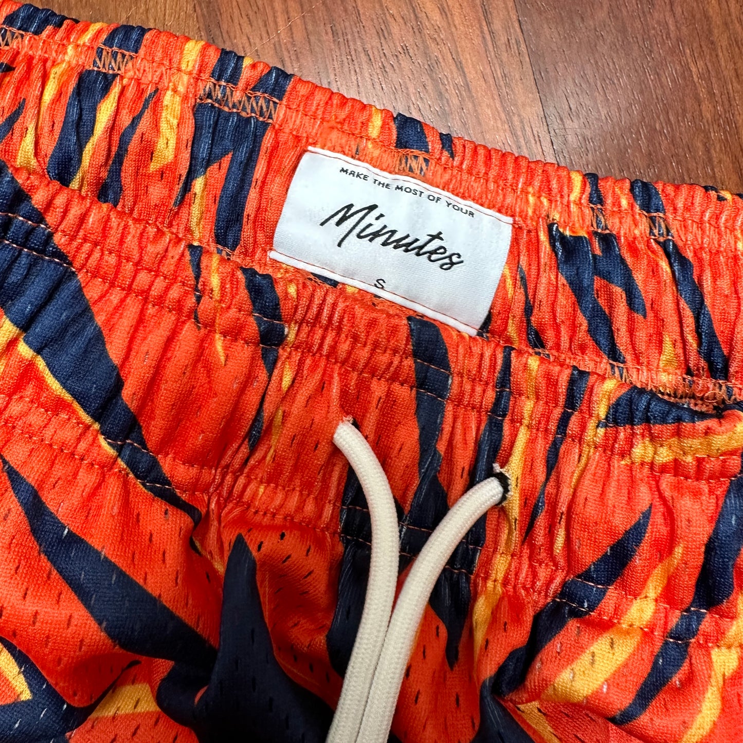 Tornado Lightning Mesh Shorts - ORANGE