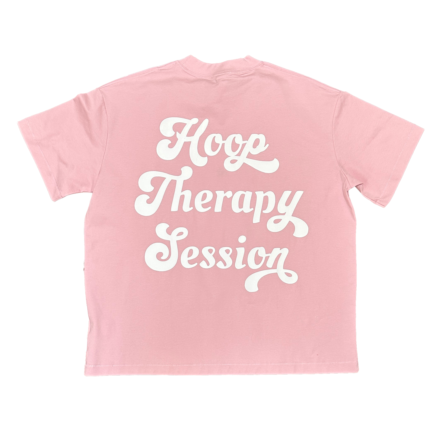 Hoop Therapy Session Luxury Tee - PINK DUST