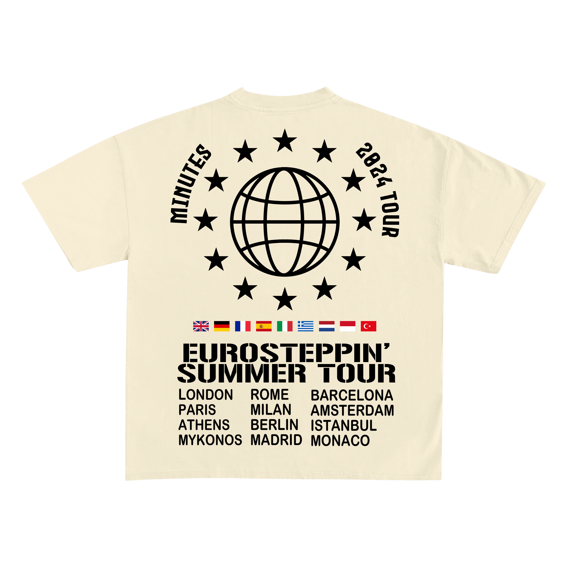 Eurosteppin' Luxury Tee - CREAM – Minutes