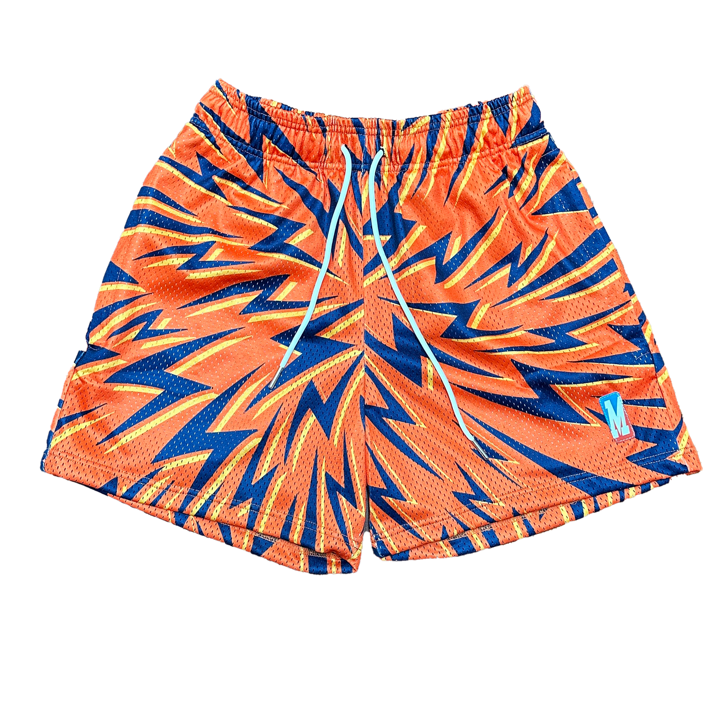 Tornado Lightning Mesh Shorts - ORANGE